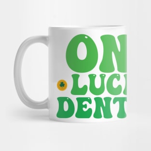 One lucky dentist st patrick's day Mug